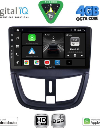 DIGITAL IQ BXF 16507_CPAA (9inc) MULTIMEDIA TABLET for PEUGEOT 207 mod. 2007-2014