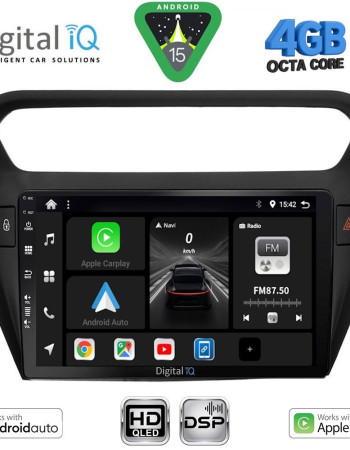 DIGITAL IQ BXF 16511BL_CPAA (9inc) MULTIMEDIA TABLET for CITROEN ELYSEE – PEUGEOT 301 mod. 2013-2026 (BLACK)