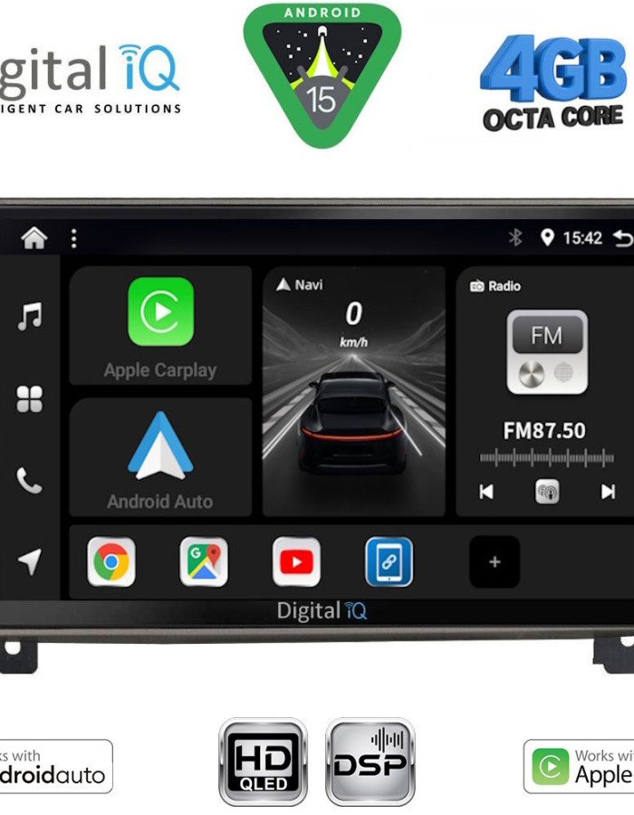 DIGITAL IQ BXF 16517_CPAA (9inc) MULTIMEDIA TABLET for PEUGEOT 407 mod. 2004-2011