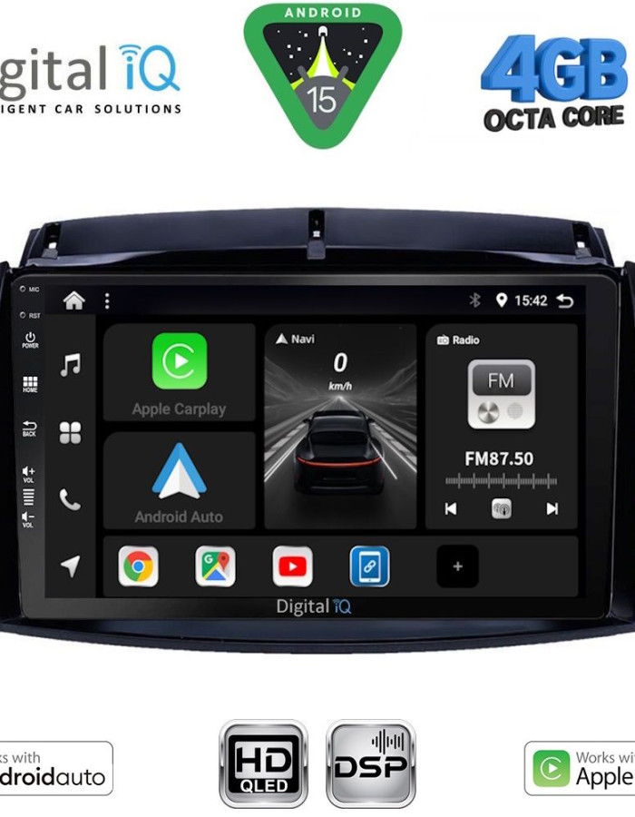 DIGITAL IQ BXF 16551_CPAA (9inc) MULTIMEDIA TABLET for RENAULT KOLEOS mod. 2006-2016