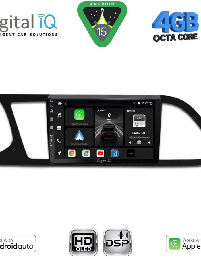 DIGITAL IQ BXF 16575_CPAA (9inc) MULTIMEDIA TABLET for SEAT LEON mod. 2012-2021