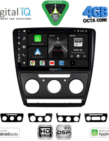 DIGITAL IQ BXF 16595BL_CPAA (10inc) MULTIMEDIA TABLET for SKODA OCTAVIA 5 mod. 2005-2012 (BLACK)