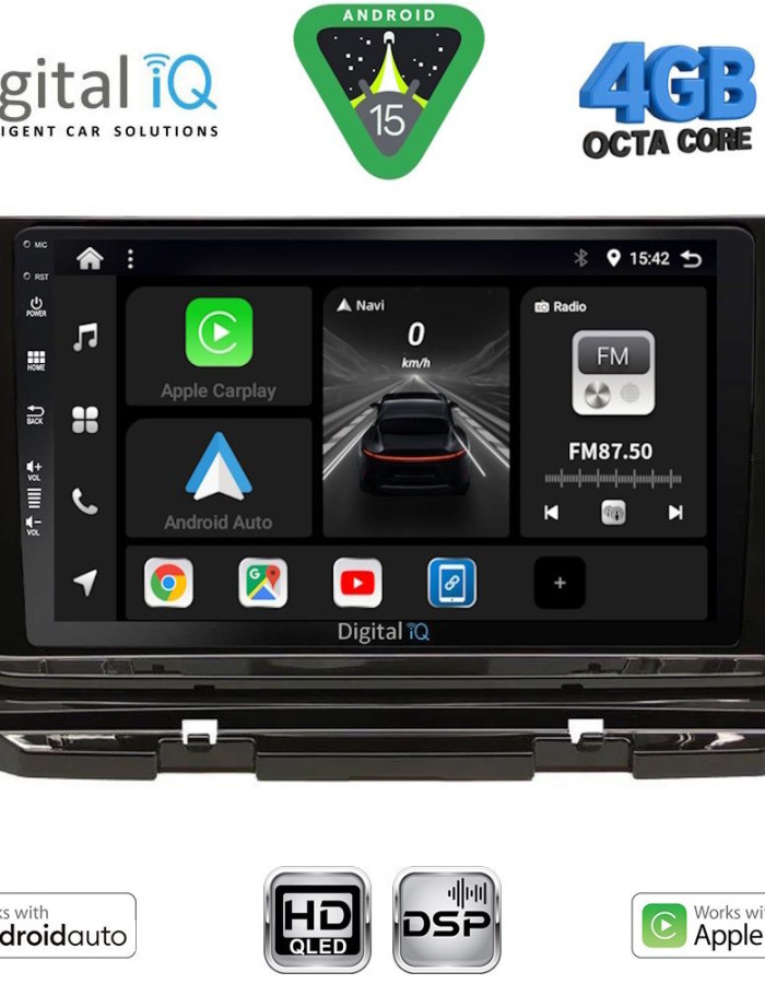 DIGITAL IQ BXF 16598_CPAA (10inc) MULTIMEDIA TABLET for SKODA OCTAVIA 8 mod. 2021-2026