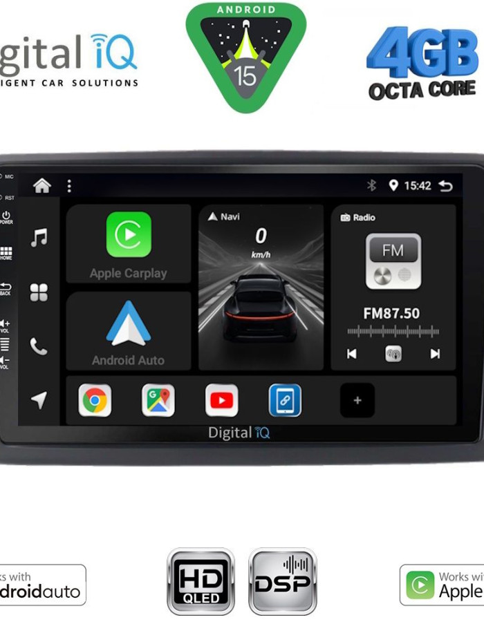 DIGITAL IQ BXF 16601_CPAA (9inc) MULTIMEDIA TABLET for SKODA RAPID  mod. 2012-2023