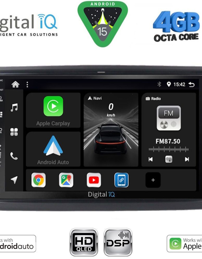 DIGITAL IQ BXF 16604B_CPAA (10inc) MULTIMEDIA TABLET for SKODA SUPERB mod. 2008-2015