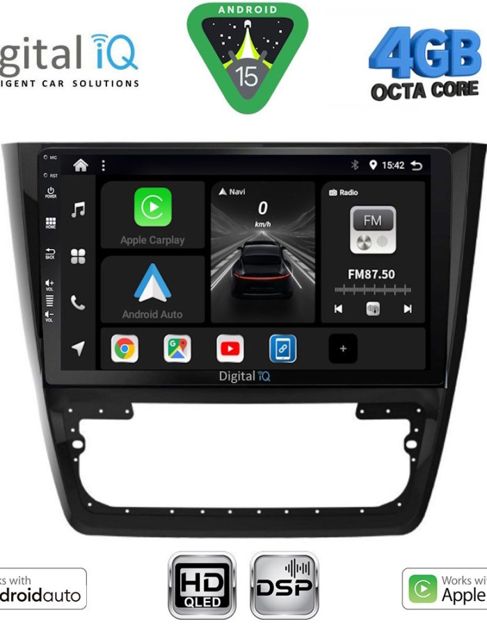 DIGITAL IQ BXF 16610_CPAA (10inc) MULTIMEDIA TABLET for SKODA YETI mod. 2014-2018