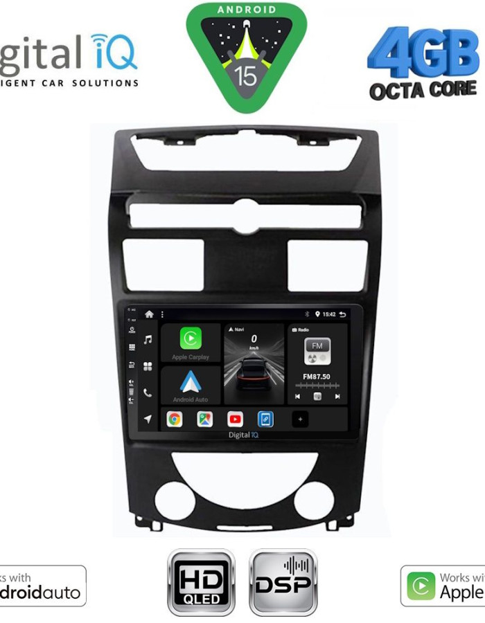 DIGITAL IQ BXF 16657_CPAA (10inc) MULTIMEDIA TABLET for SSANGYONG REXTON mod. 2006-2015