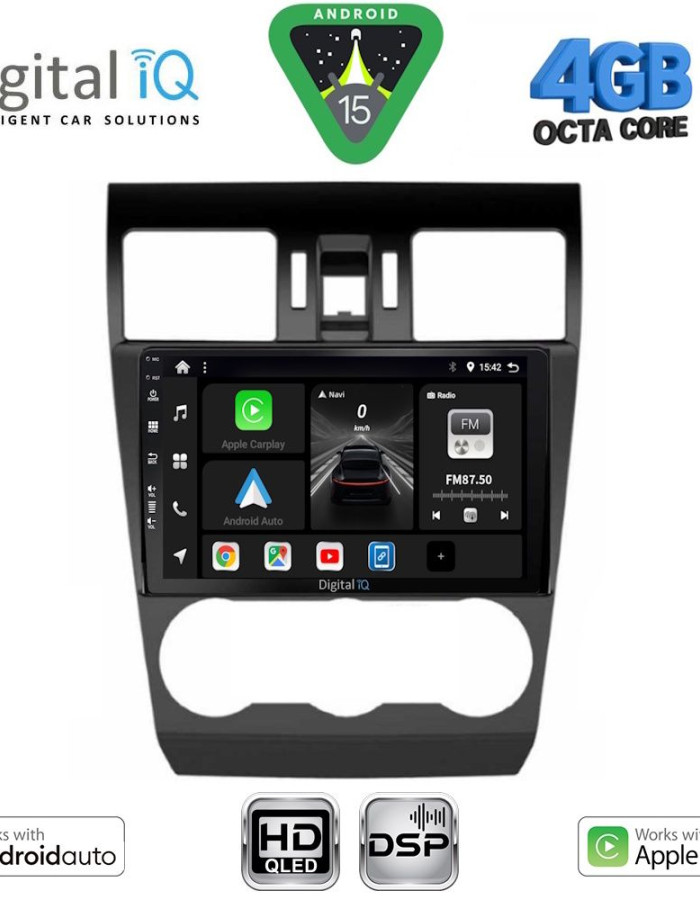 DIGITAL IQ BXF 16663_CPAA (9inc) MULTIMEDIA TABLET for SUBARU FORESTER - IMPREZA - XV mod. 2013-2019