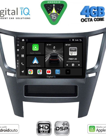 DIGITAL IQ BXF 16667_CPAA (9inc) MULTIMEDIA TABLET for SUBARU LEGACY - OUTBACK mod. 2009-2014