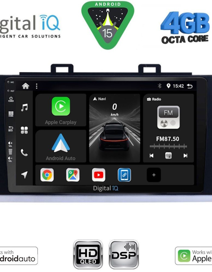 DIGITAL IQ BXF 16668_CPAA (9inc) MULTIMEDIA TABLET for SUBARU LEGACY - OUTBACK mod. 2014-2019