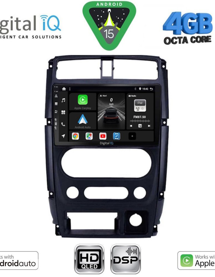 DIGITAL IQ BXF 16678_CPAA (9inc) MULTIMEDIA TABLET for SUZUKI JIMNY mod. 2007-2017