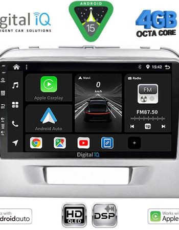 DIGITAL IQ BXF 16697SL_CPAA (9inc) MULTIMEDIA TABLET for SUZUKI VITARA mod. 2016-2025 (SILVER)