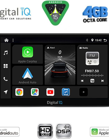 DIGITAL IQ BXF 16704BL_CPAA (9inc) MULTIMEDIA TABLET for TOYOTA AVENSIS (T25) mod. 2003-2009 (BLACK)