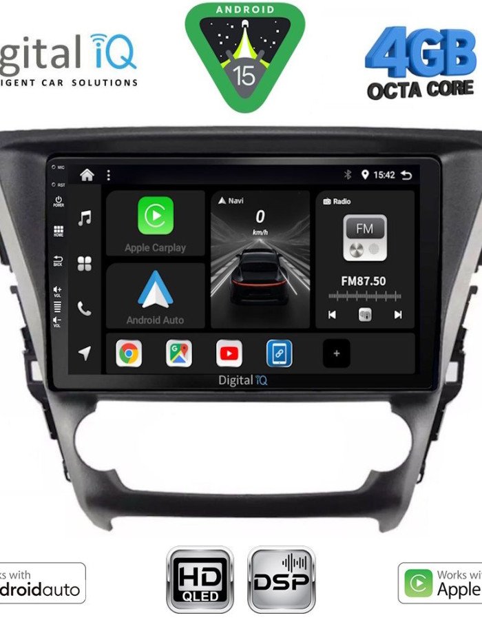 DIGITAL IQ BXF 16706_CPAA (10inc) MULTIMEDIA TABLET for TOYOTA AVENSIS mod. 2016-2019