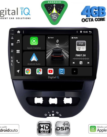 DIGITAL IQ BXF 16707_CPAA (10inc) MULTIMEDIA TABLET for CITROEN C1-PEUGEOT 107-TOYOTA AYGO mod. 2005-2014