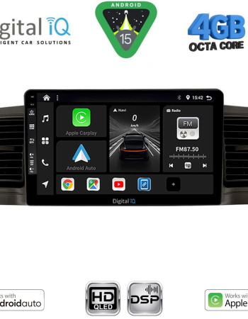 DIGITAL IQ BXF 16712BL_CPAA (9inc) MULTIMEDIA TABLET for TOYOTA COROLLA mod. 2001-2006 (BLACK)