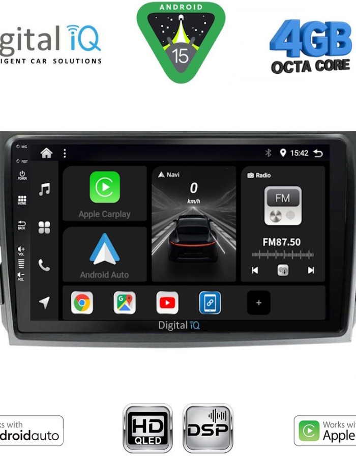 DIGITAL IQ BXF 16713_CPAA (9inc) MULTIMEDIA TABLET for TOYOTA COROLLA 4D mod. 2006-2012