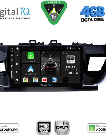 DIGITAL IQ BXF 16714BIG_CPAA (10inc) MULTIMEDIA TABLET for TOYOTA COROLLA mod. 2013-2016
