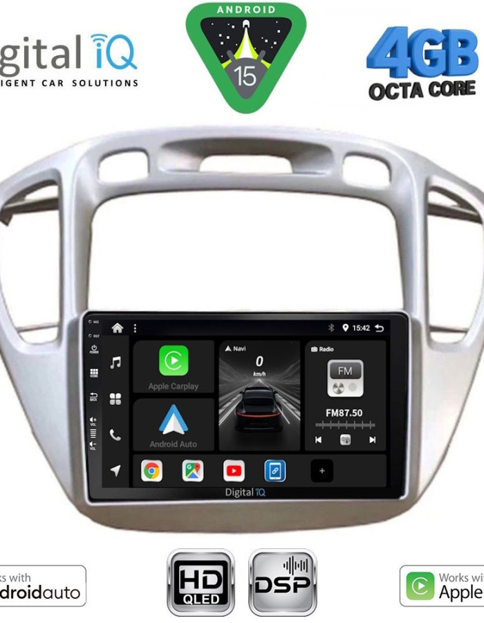 DIGITAL IQ BXF 16718_CPAA (9inc) MULTIMEDIA TABLET for TOYOTA HIGHLANDER mod. 2002-2009
