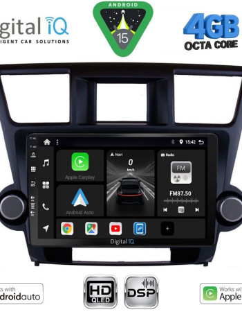 DIGITAL IQ BXF 16719_CPAA (10inc) MULTIMEDIA TABLET for TOYOTA HIGHLANDER mod. 2008-2015