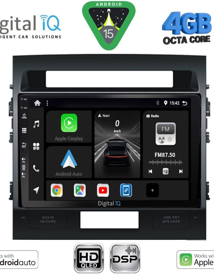 DIGITAL IQ BXF 16724_CPAA (10inc) MULTIMEDIA TABLET for TOYOTA LANDCRUISER mod. 2008-2015