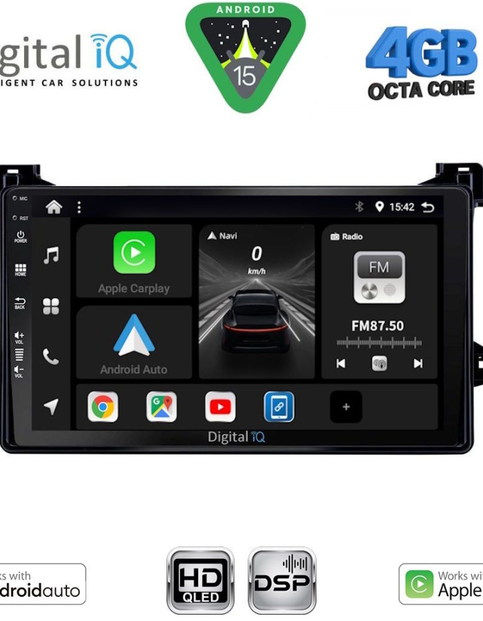 DIGITAL IQ BXF 16727_CPAA (9inc) MULTIMEDIA TABLET for TOYOTA PRIUS mod. 2016-2020