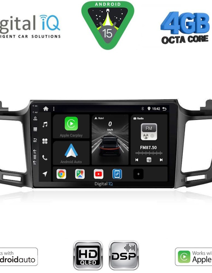 DIGITAL IQ BXF 16733_CPAA (10inc) MULTIMEDIA TABLET for TOYOTA RAV 4 mod. 2013-2019