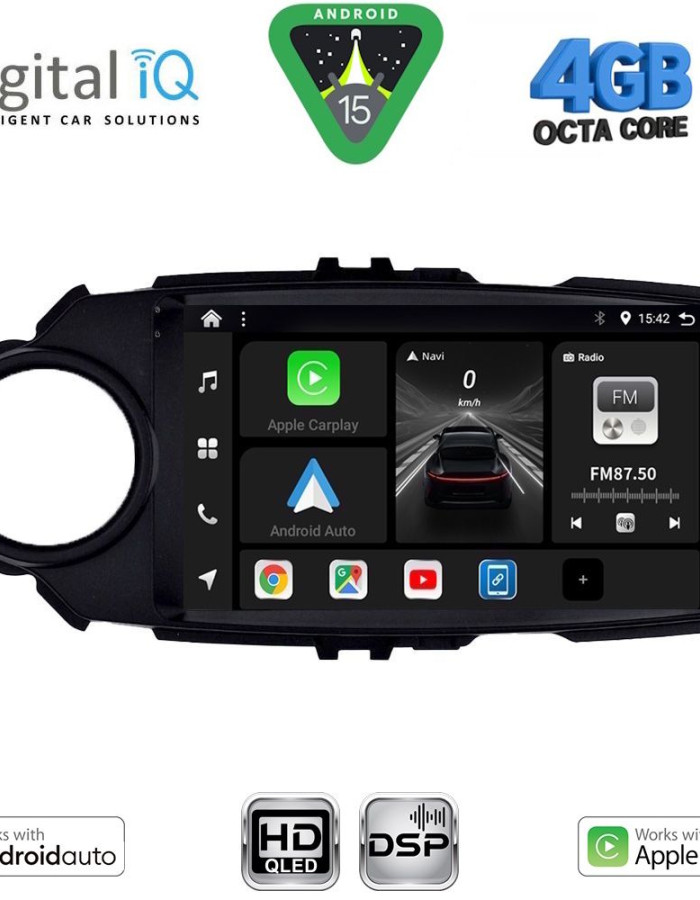 DIGITAL IQ BXF 16737FL_CPAA (9inc) MULTIMEDIA TABLET for TOYOTA YARIS mod. 2015-2020