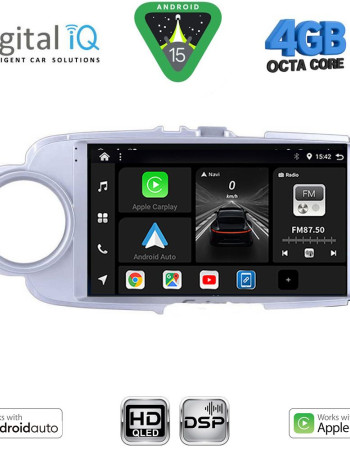 DIGITAL IQ BXF 16737SL_CPAA (9inc) MULTIMEDIA TABLET for TOYOTA YARIS mod. 2011-2015 (SILVER)