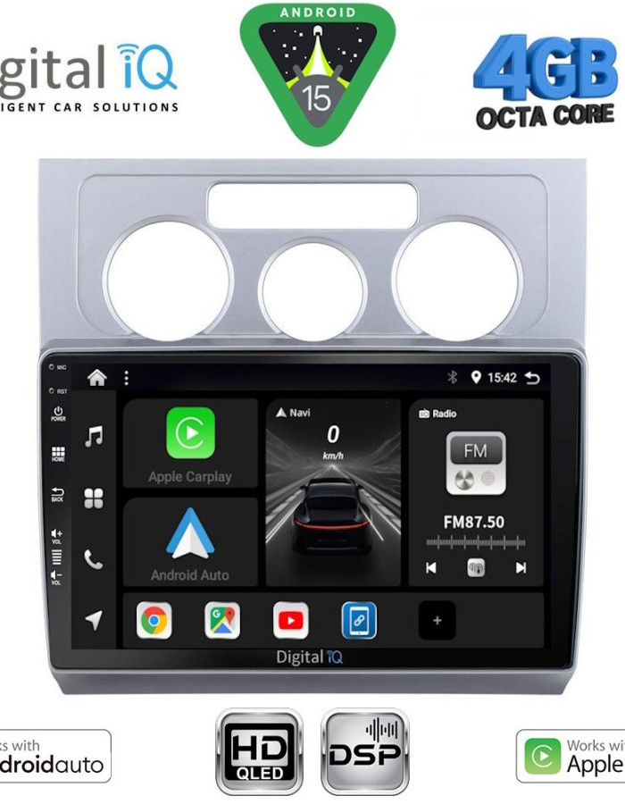 DIGITAL IQ BXF 16767_CPAA A/C (10inc) MULTIMEDIA TABLET for VW TOURAN mod. 2003-2010