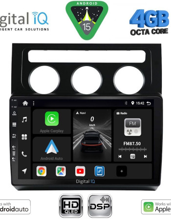 DIGITAL IQ BXF 16767_CPAA CLIMA (10inc) MULTIMEDIA TABLET for VW TOURAN mod. 2003-2010