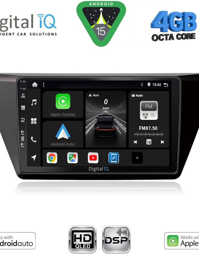 DIGITAL IQ BXF 16769_CPAA (10inc) MULTIMEDIA TABLET for VW TOURAN mod. 2016-2026