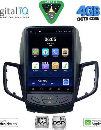 DIGITAL IQ BXF 6854_CPAA TESLA STYLE for FORD FIESTA mod. 2008-2017