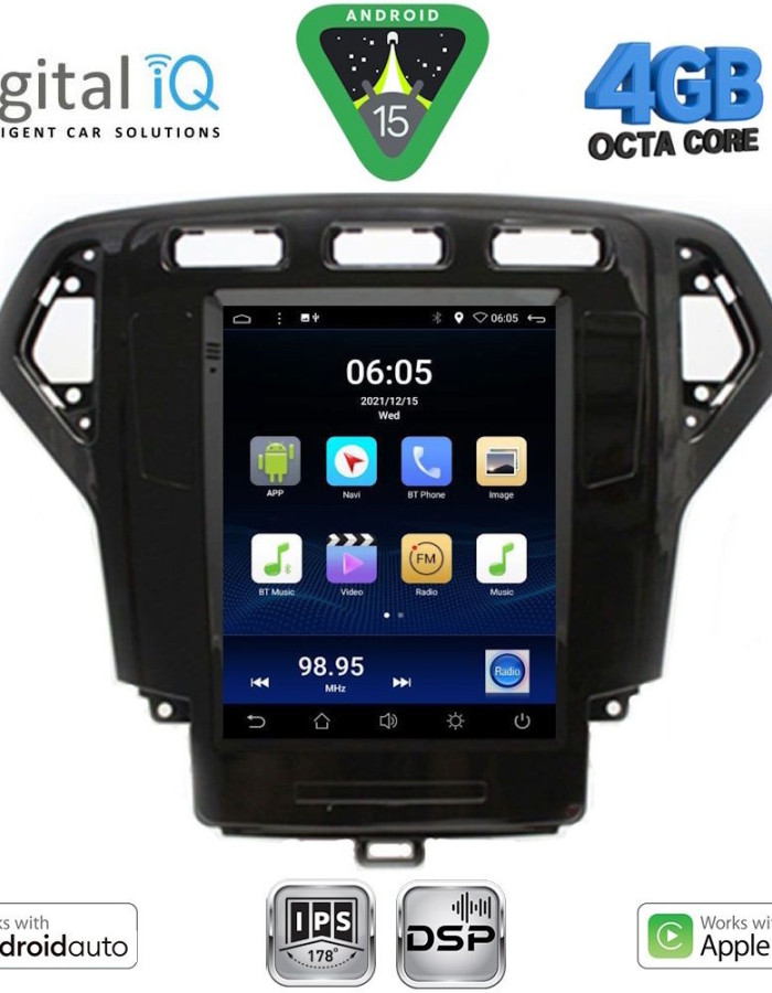 DIGITAL IQ BXF 6957_CPAA TESLA STYLE for FORD MONDEO mod. 2007-2010
