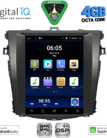 DIGITAL IQ BXF 6963_CPAA TESLA STYLE for TOYOTA COROLLA 4D mod. 2006-2012
