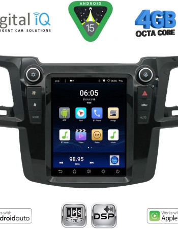DIGITAL IQ BXF 6965_CPAA TESLA STYLE for TOYOTA HILUX mod. 2005-2015