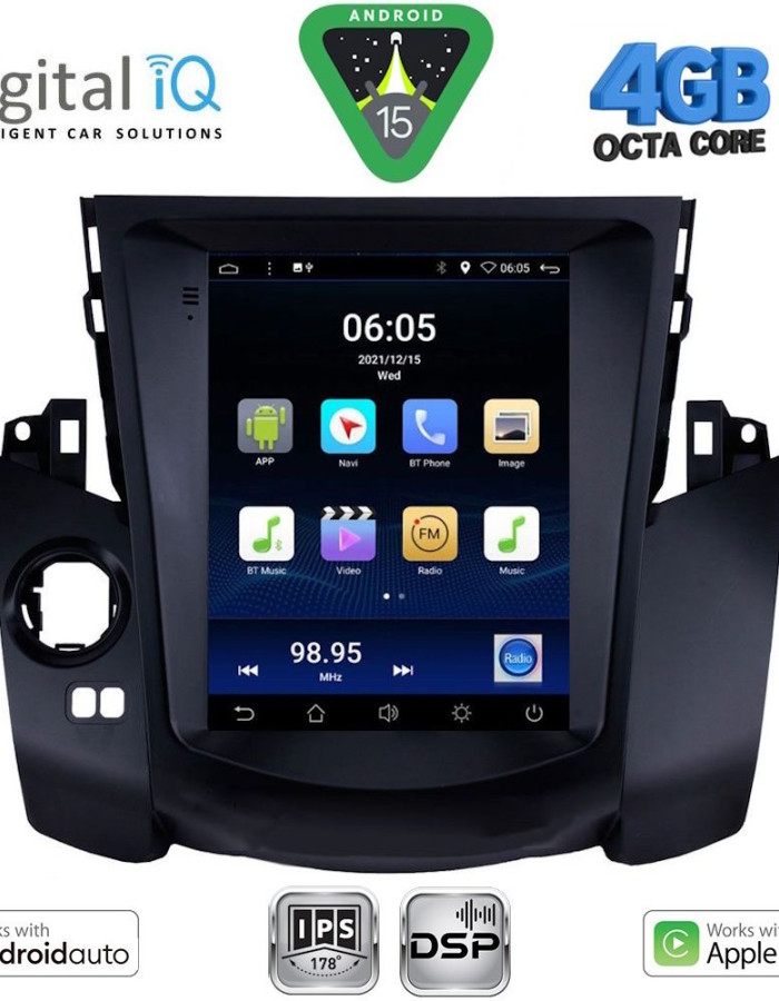 DIGITAL IQ BXF 6969_CPAA TESLA STYLE for TOYOTA RAV 4 mod. 2006-2012