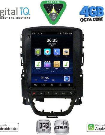 DIGITAL IQ BXF 6972_CPAA TESLA STYLE for OPEL ASTRA J mod. 2011-2016