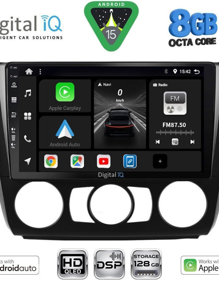 DIGITAL IQ BXF 7040_CPAA A/C (9inc) MULTIMEDIA TABLET for BMW S.1 (E81-82-87-88) mod. 2004-2013