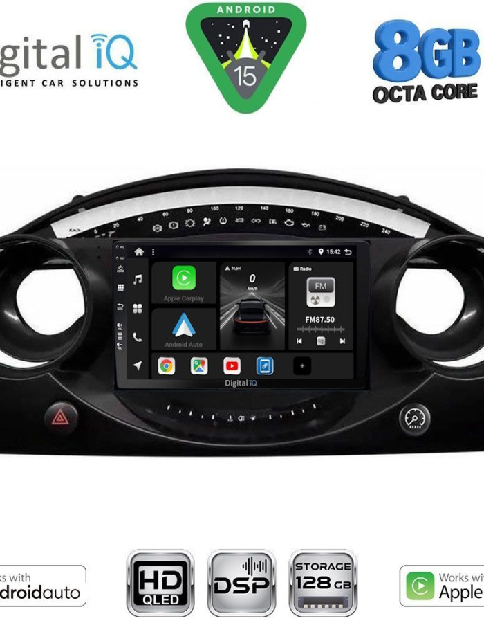 DIGITAL IQ BXF 7063_CPAA (9inc) MULTIMEDIA TABLET for MINI COOPER (R50-R52-R53) mod. 2000-2006