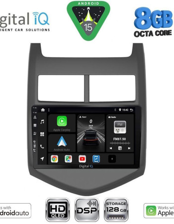 DIGITAL IQ BXF 7074_CPAA (9inc) MULTIMEDIA TABLET for CHEVROLET AVEO mod. 2011-2014