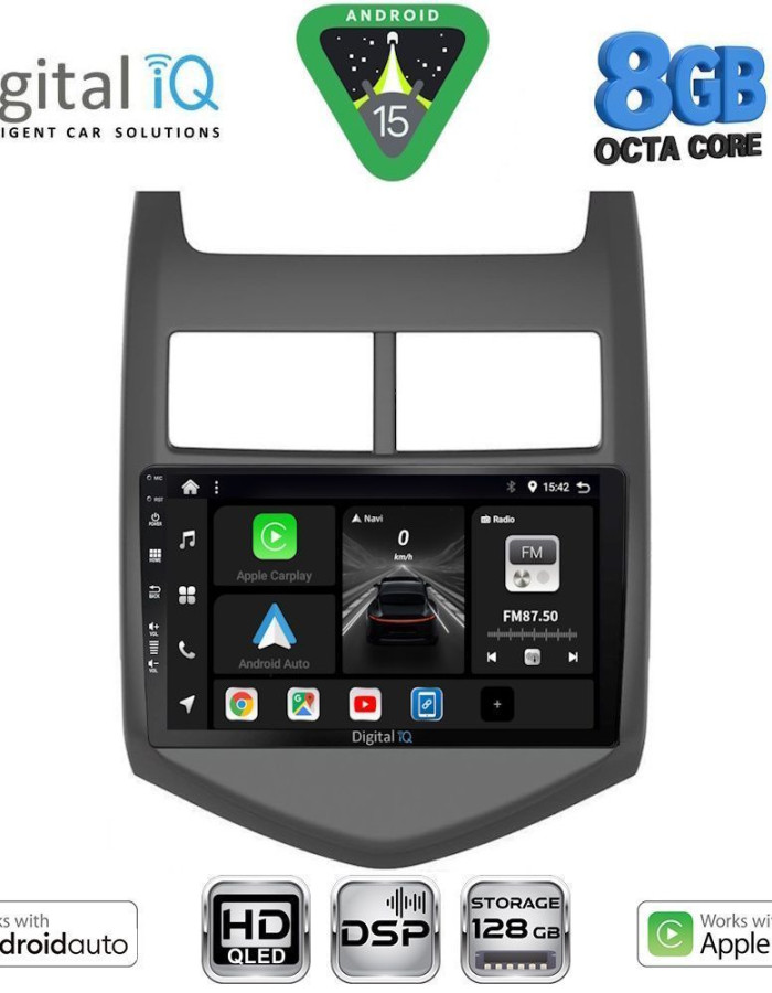 DIGITAL IQ BXF 7074_CPAA (9inc) MULTIMEDIA TABLET for CHEVROLET AVEO mod. 2011-2014