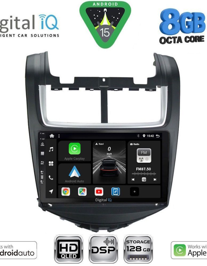 DIGITAL IQ BXF 7075_CPAA (9inc) MULTIMEDIA TABLET for CHEVROLET AVEO mod. 2014-2017