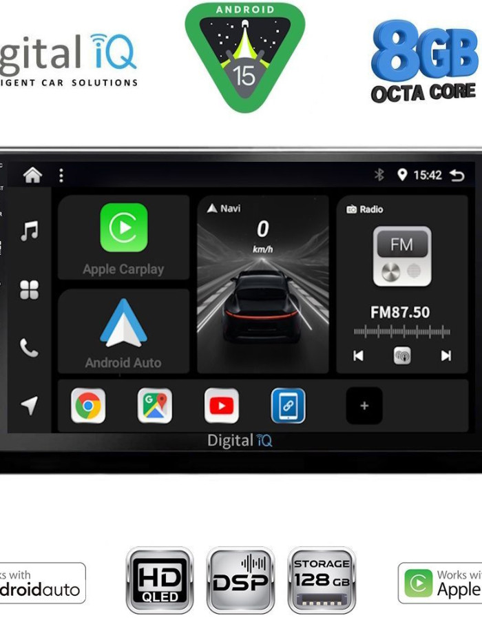 DIGITAL IQ BXF 7082_CPAA (10inc) MULTIMEDIA TABLET for CITROEN BERLINGO – OPEL COMBO – PEUGEOT PARTNER – TOYOTA PROACE mod. 2018-2026 - FIAT DOBLO mod. 2022-2026