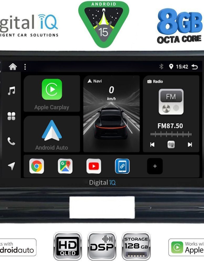 DIGITAL IQ BXF 7093M_CPAA (9inc) MULTIMEDIA TABLET for CITROEN C3 - DS3 mod. 2016-2024 Med Version