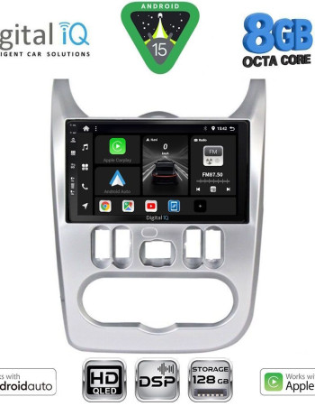 DIGITAL IQ BXF 7101SL_CPAA (9inc) MULTIMEDIA TABLET for DACIA DUSTER – LOGAN – SANDERO mod. 2006-2012 (SILVER)