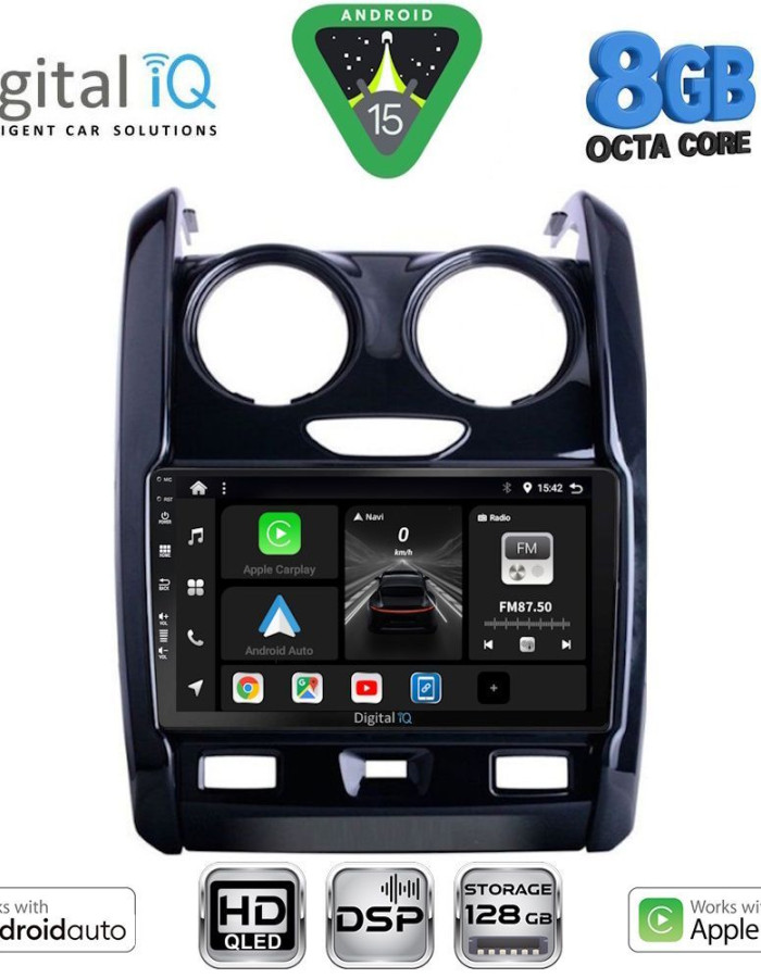 DIGITAL IQ BXF 7103_CPAA (9inc) MULTIMEDIA TABLET for DACIA DUSTER mod. 2012-2019