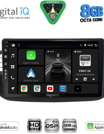 DIGITAL IQ BXF 7130BL_CPAA (9inc) MULTIMEDIA TABLET for FIAT 500 mod. 2007-2015 (BLACK)