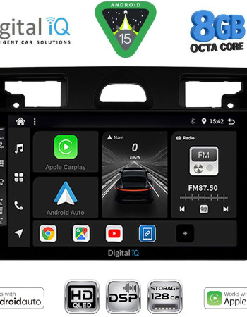 DIGITAL IQ BXF 7153BL_CPAA (9inc) MULTIMEDIA TABLET for FORD FIESTA mod. 2005-2008 (BLACK)
