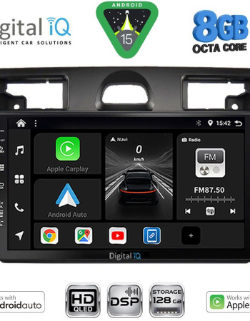 DIGITAL IQ BXF 7153SL_CPAA (9inc) MULTIMEDIA TABLET for FORD FIESTA mod. 2005-2008 (SILVER)